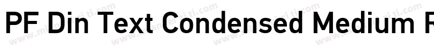 PF Din Text Condensed Medium Regula字体转换